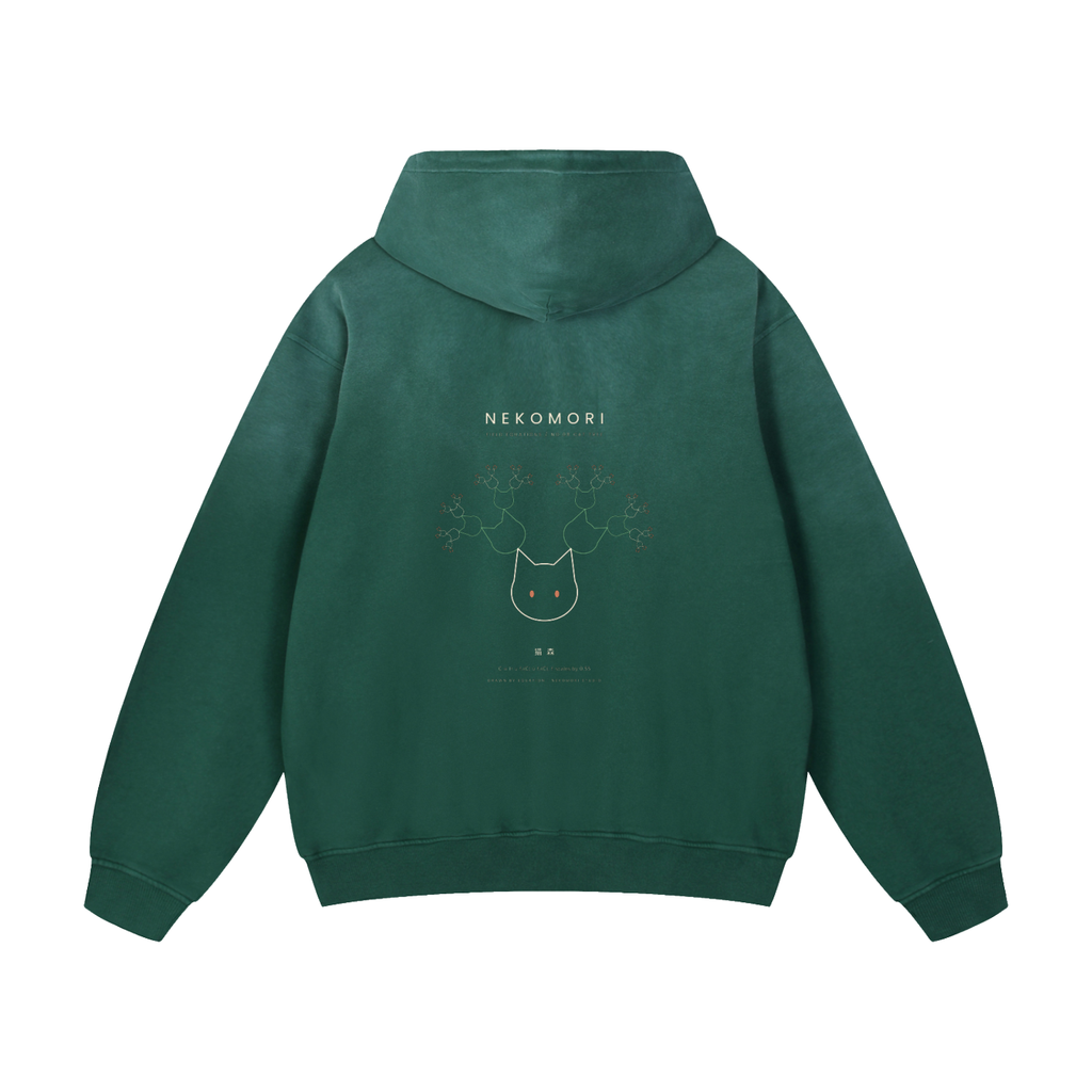 Cat Tree Fractal Sunfade Hoodie