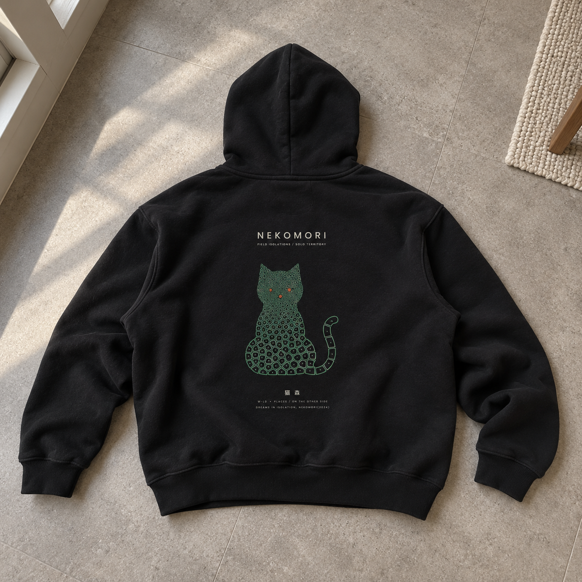 Territory Voronoi Cat Boxy Hoodie