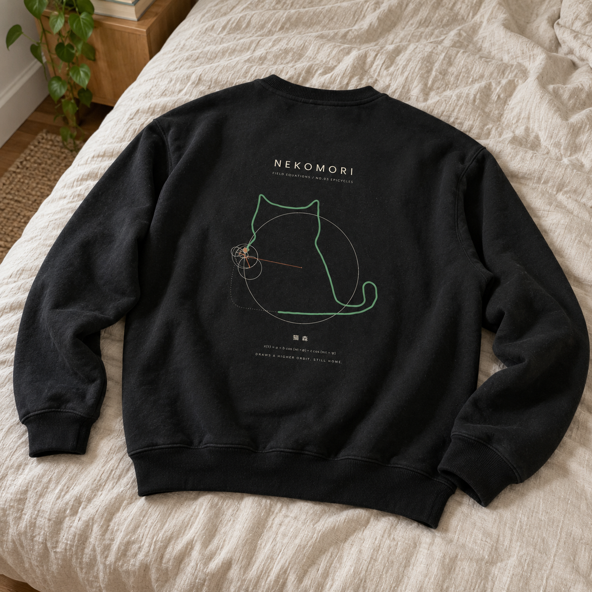 Epicycles Cat Crewneck Sweatshirt